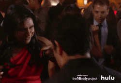 Mindy Kaling And Guy Clubbing GIF