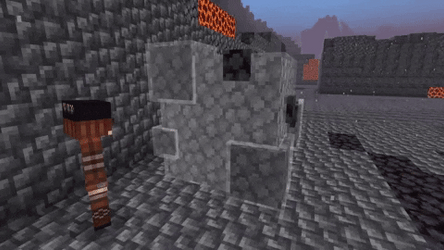 Minecraft Axolotl Snow Fall GIF