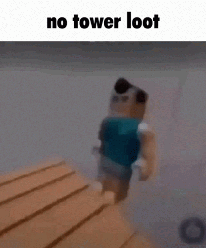 Minecraft Character At Wooden Table No Tower Loot GIF