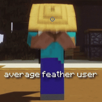 Minecraft Character Average Feather User GIF