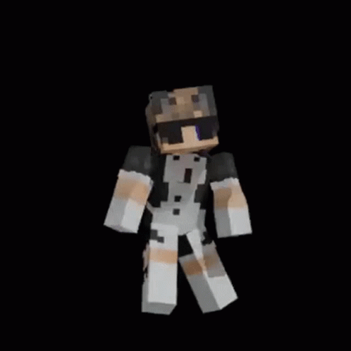 Minecraft Character Dancing In Sunglasses GIF