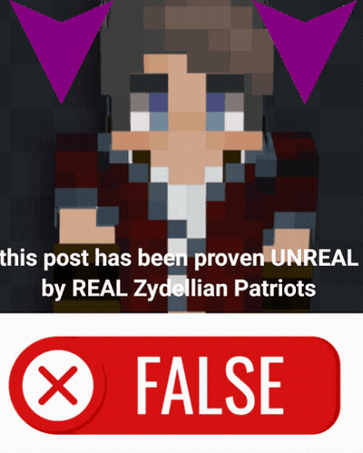 Minecraft Character Next To False Button GIF