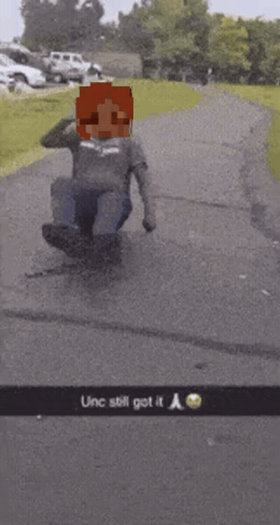 Minecraft Character Riding Skateboard Unc Still Got It GIF