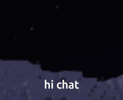 Minecraft Character Saying Hi Chat GIF