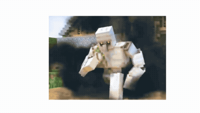 Minecraft Character Standing Before Brick Wall GIF
