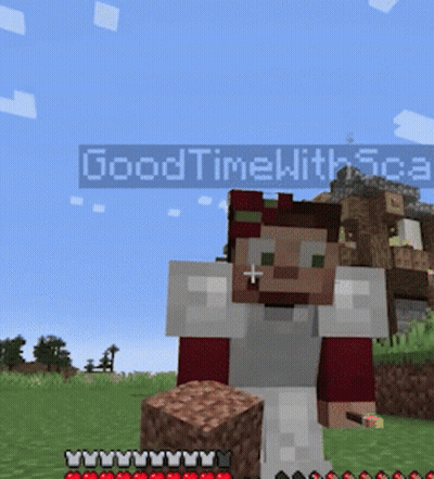 Minecraft Character Standing In Field Goodtimewithsca GIF