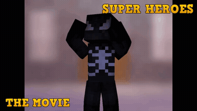 Minecraft Character Super Heroes The Movie GIF