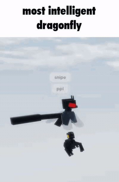 Minecraft Dragonflies Flying In Sky GIF