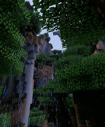 Minecraft Falling Rain GIF