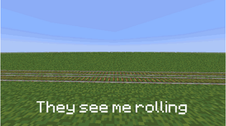 Minecraft Game They See Me Rollin GIF