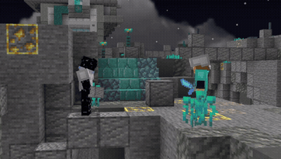 Minecraft Man in Diamond Armor