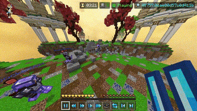Minecraft Purple Vehicle Screenshot GIF
