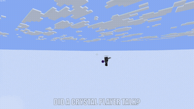 Minecraft Screenshot Did A Crystal Player Talk GIF