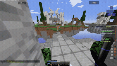 Minecraft Screenshot With Time 19:58 GIF