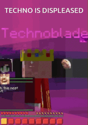 Minecraft Technoblade Is Displeased GIF