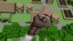 Minecraft Villager Takeover GIF