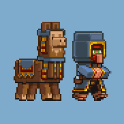 Minecraft Villager Walking GIF