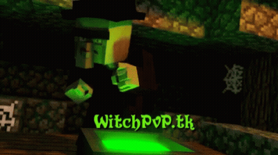 Minecraft Witch With Witchpop.tk GIF