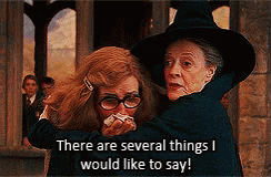 Minerva McGonagall Comforting Professor Trelawney GIF