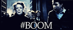 Minerva McGonagall Neville Longbottom Hashtag Boom GIF