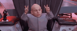 Mini Me Air Quotes GIF