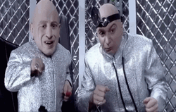 Mini Me And Dr Evil Pinky GIF