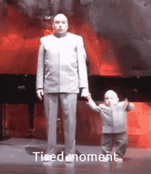 Mini Me And Dr Evil Robot Dance GIF