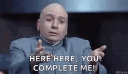 Mini Me Here Here You Complete Me GIF