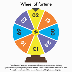 Mini Spinning Wheel Of Fortune GIF