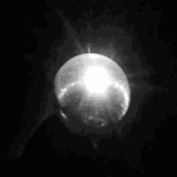 Minimalist Black Shinning Disco Ball GIF