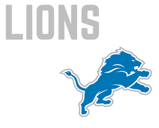 Minimalist Detroit Lions Win Blue Lion GIF