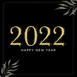 Minimalist Happy New Year 2022 Greetings