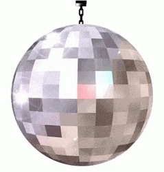 Minimalist Shinning Disco Ball GIF