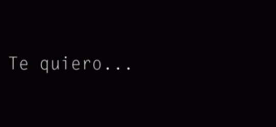 Minimalist Te Quiero Poster Art GIF