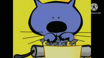 Minimax Cat And Dog With Typewriter GIF