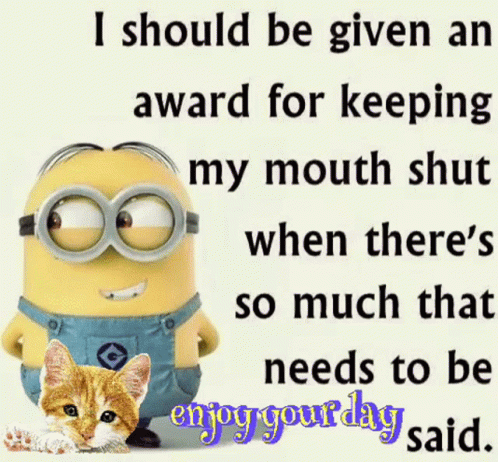 Minion And Cat Saying I Should Be Given An Award GIF