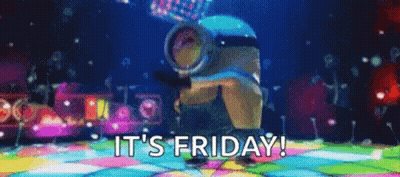 Minion Dancing On Disco Floor It's Friday GIF