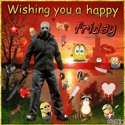 Minion Dancing Saying It's Friday GIF