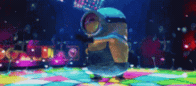 Minion From Despicable Me Dancing On Disco Floor GIF