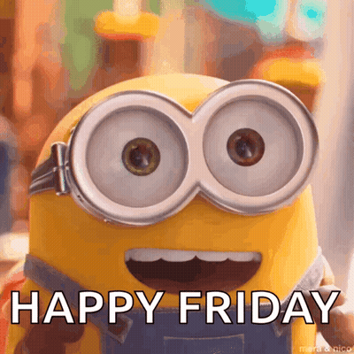Minion Happy Friday Message GIF