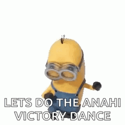 Minion Happy Victory Dance GIF