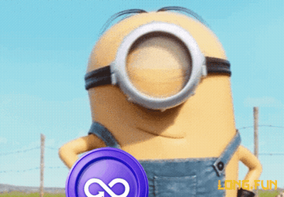 Minion Holding Infinity Coin GIF