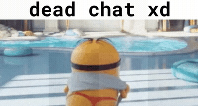 Minion In Bikini Standing By Pool Dead Chat XD GIF