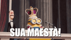 Minion King Bob Sua Maesta GIF