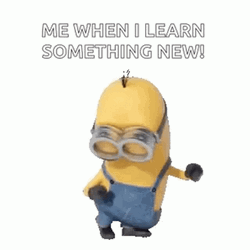 Minion Learning Something New GIF