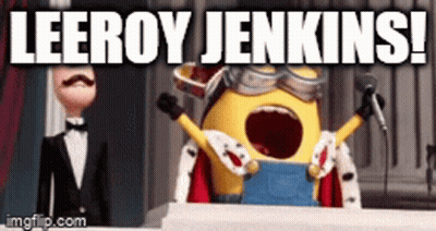 Minion Leeroy Jenkins GIF