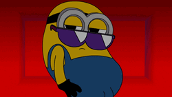 Minion Purple Glasses Dancing GIF