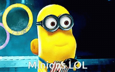 Minion Saying Minions LOL GIF