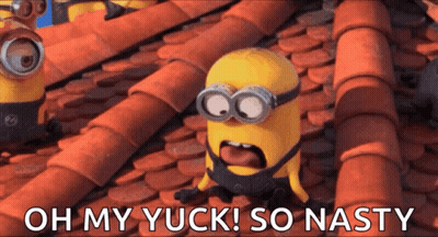 Minion Saying Oh My Yuck So Nasty GIF