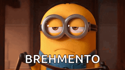 Minion Wearing Goggles Holding Rope With Brehmento GIF